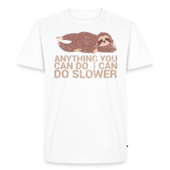 Everything you can do, I can do for - Men's Premium Organic T-Shirt - white - Front - Nico (187cm)