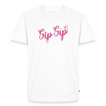 Sip Sip Hurra Marriage Design pour marié-marié - T-shirt Premium bio Homme - blanc - Devant - Nico (187cm)