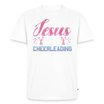 Cette fille court sur Jésus et acclame le - T-shirt Premium bio Homme - blanc - Devant - Nico (187cm)