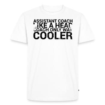 Assistant coach like a head coach - Men's Premium Organic T-Shirt - white - Front - Nico (187cm)