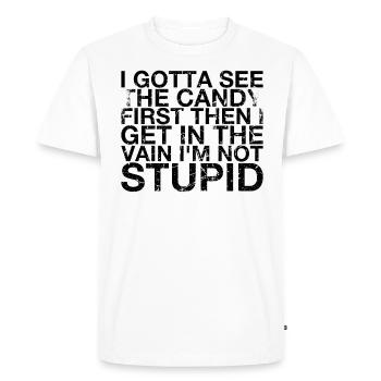 J’ai besoin du premier humour drôle pour les adultes - T-shirt Premium bio Homme - blanc - Devant - Nico (187cm)