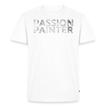 Passion-painter-design For painter-artists - Men's Premium Organic T-Shirt - white - Front - Nico (187cm)