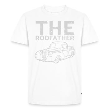 The Rodfather design for classic car fans - Men's Premium Organic T-Shirt - white - Front - Nico (187cm)