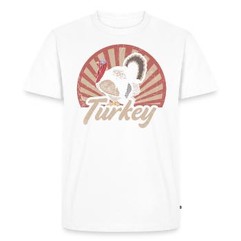 Turkey - Men's Premium Organic T-Shirt - white - Front - Nico (187cm)