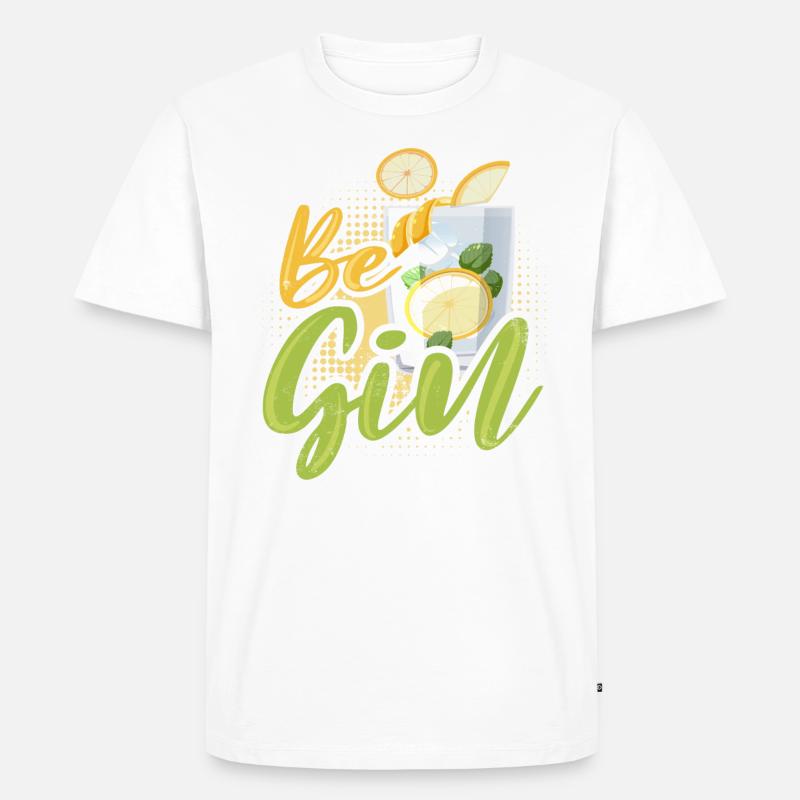 Be gin - Männer Premium Bio T-Shirt - Weiß