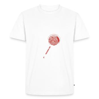 Faciliter mon travail Partir - T-shirt Premium bio Homme - blanc - Devant - Nico (187cm)