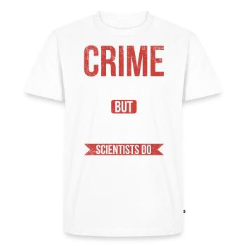 Le crime ne paie pas, mais un médecin légiste - T-shirt Premium bio Homme - blanc - Devant - Nico (187cm)