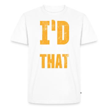 J’analyserais cela, les enquêteurs - T-shirt Premium bio Homme - blanc - Devant - Nico (187cm)