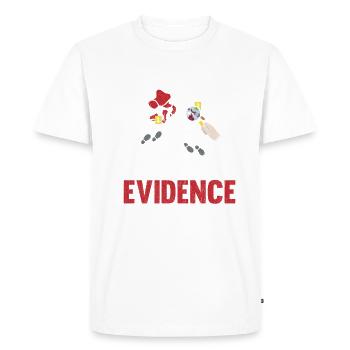 Je suis juste ici pour le prouver - T-shirt Premium bio Homme - blanc - Devant - Nico (187cm)
