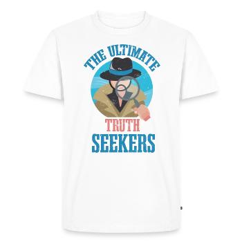 The Ultimate Truth Seekers, Forensic Experts - Men's Premium Organic T-Shirt - white - Front - Nico (187cm)