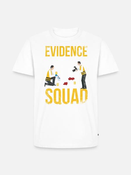 Evidence Collection Squad, Investigator - Men's Premium Organic T-Shirt - white