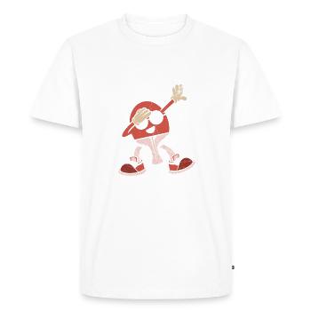 Life is amazing, Pickleball does it - Men's Premium Organic T-Shirt - white - Front - Nico (187cm)