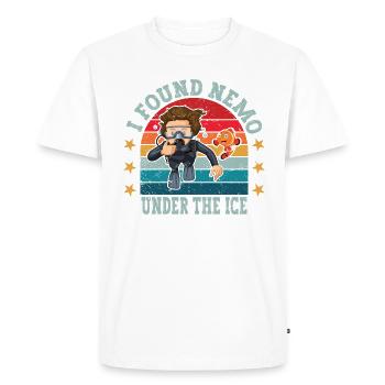 J’ai trouvé Nemo Under The Ice, Ice Diver - T-shirt Premium bio Homme - blanc - Devant - Nico (187cm)
