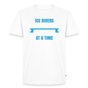 loons breaking the ice hole by hole, - Men's Premium Organic T-Shirt - white - Front - Nico (187cm)