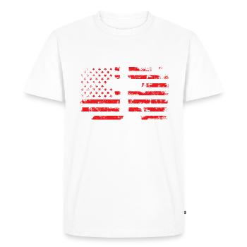 Amener la foi au premier plan, aumônier - T-shirt Premium bio Homme - blanc - Devant - Nico (187cm)