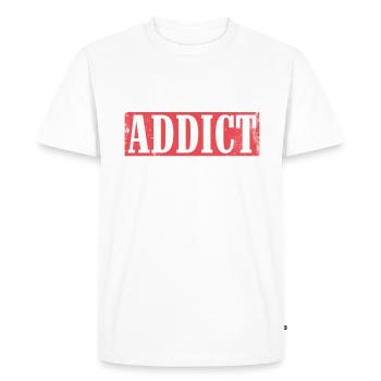 Zorbing Addict, Zorbing - Men's Premium Organic T-Shirt - white - Front - Nico (187cm)