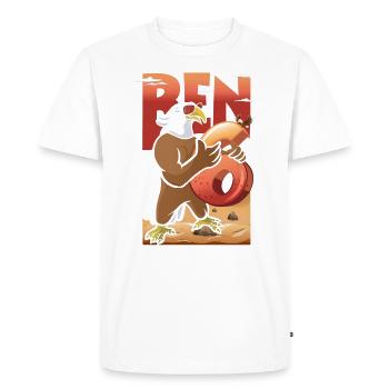 Bald eagle design for sixth birthday - Men's Premium Organic T-Shirt - white - Front - Nico (187cm)