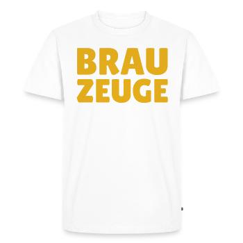 Brewman Beer Drinker - Men's Premium Organic T-Shirt - white - Front - Nico (187cm)