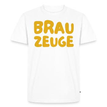 Brewman Beer Drinker - Men's Premium Organic T-Shirt - white - Front - Nico (187cm)