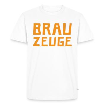 Brewman Beer Drinker - Men's Premium Organic T-Shirt - white - Front - Nico (187cm)