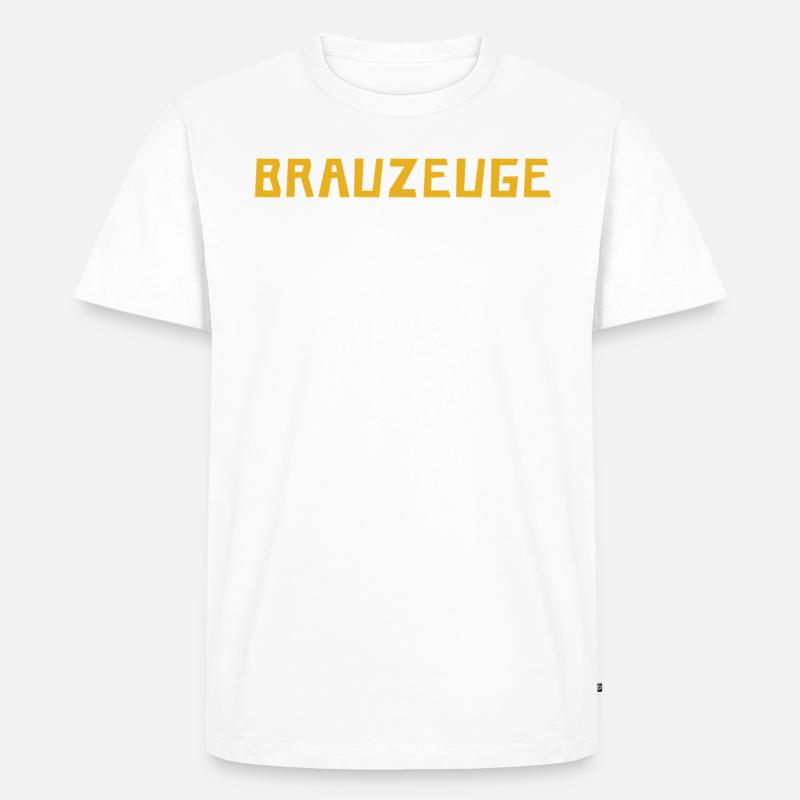 Brewman Beer Drinker - Männer Premium Bio T-Shirt - Weiß