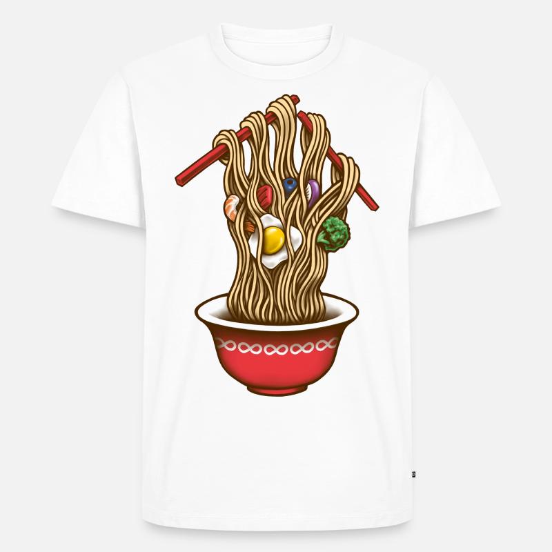 Infinity Noodles - T-shirt Premium bio Homme - blanc