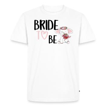 Bride to be elephant bride JGA wedding - Men's Premium Organic T-Shirt - white - Front - Nico (187cm)