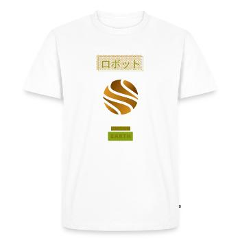 Élément terre idée cadeau spirituel - T-shirt Premium bio Homme - blanc - Devant - Nico (187cm)