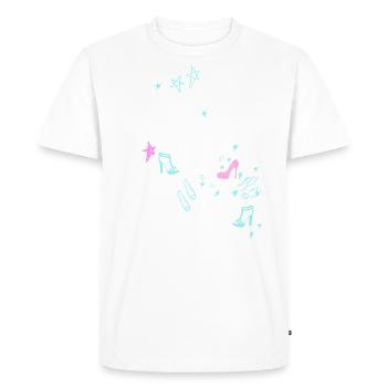 Shoes, drawing, star, heart, illu, sketch, sketc - Men's Premium Organic T-Shirt - white - Front - Nico (187cm)