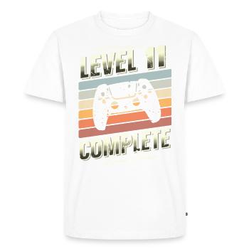 11th Birthday Level 11 Complete Limited Edition - Men's Premium Organic T-Shirt - white - Front - Nico (187cm)