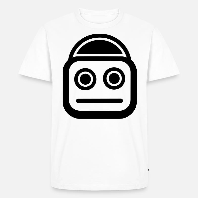 Kleiner Roboter - Männer Premium Bio T-Shirt - Weiß