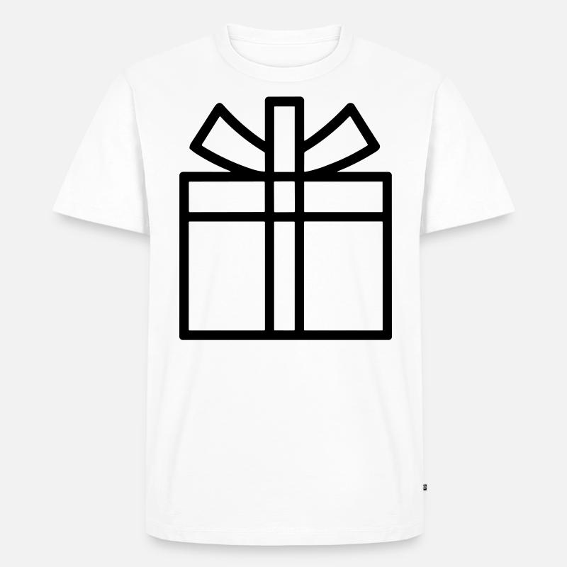 Kleine Geschenkbox - Männer Premium Bio T-Shirt - Weiß
