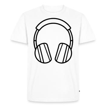 Gaming headset - Men's Premium Organic T-Shirt - white - Front - Nico (187cm)