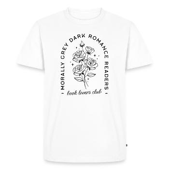 Dark romance books lover club - Men's Premium Organic T-Shirt - white - Front - Nico (187cm)