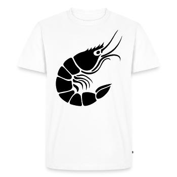 Shrimp - Men's Premium Organic T-Shirt - white - Front - Nico (187cm)