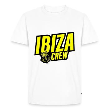 Ibiza Crew Anchor Palm Tree Heart Love - Men's Premium Organic T-Shirt - white - Front - Nico (187cm)