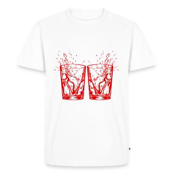 Tequila Drink - Men's Premium Organic T-Shirt - white - Front - Nico (187cm)
