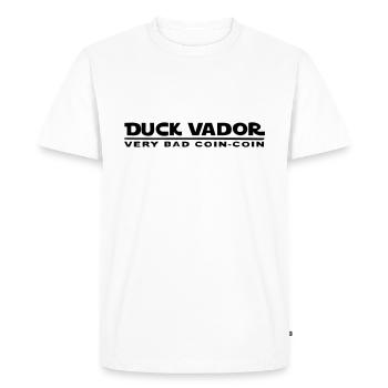 duck-vador - T-shirt Premium bio Homme - blanc - Devant - Nico (187cm)