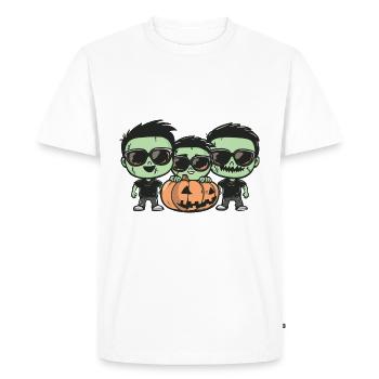 Zombies Halloween Cool - Men's Premium Organic T-Shirt - white - Front - Nico (187cm)