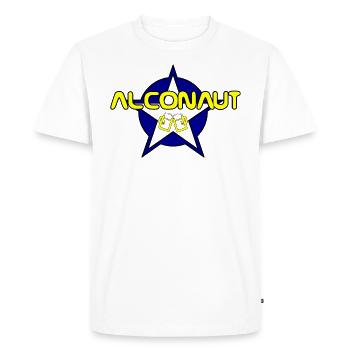 Fête - ALCONAUT B - T-shirt Premium bio Homme - blanc - Devant - Nico (187cm)
