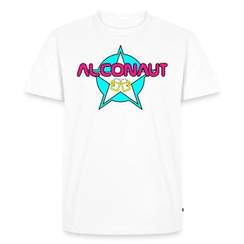 Partie - ALCONAUT A - T-shirt Premium bio Homme - blanc - Devant - Nico (187cm)