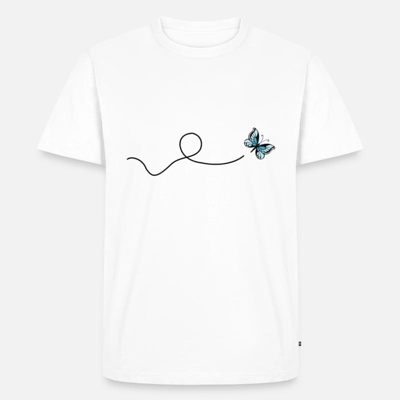 Papillon - T-shirt Premium bio Homme - blanc