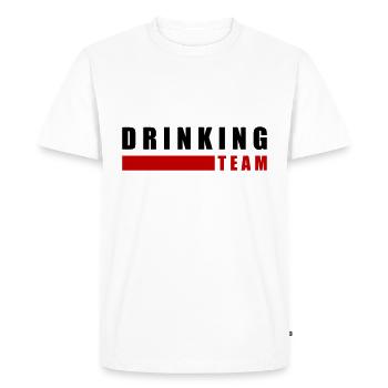 l’équipe de boissons - T-shirt Premium bio Homme - blanc - Devant - Nico (187cm)