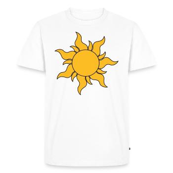 soleil - T-shirt Premium bio Homme - blanc - Devant - Nico (187cm)