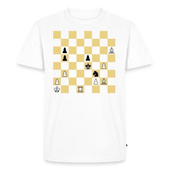 Le problème indien (1845) - T-shirt Premium bio Homme - blanc - Devant - Nico (187cm)