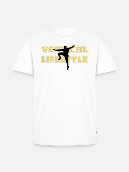 vertical lifestyle 2 - Men's Premium Organic T-Shirt - white