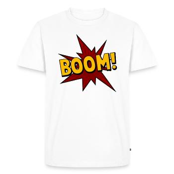 boom! - Comic - Men's Premium Organic T-Shirt - white - Front - Nico (187cm)