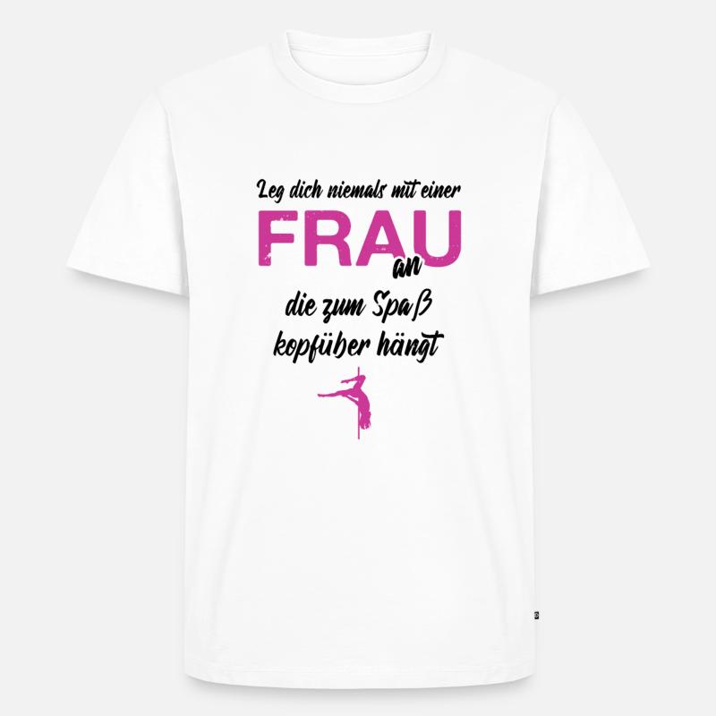 Pole Dance - Männer Premium Bio T-Shirt - Weiß
