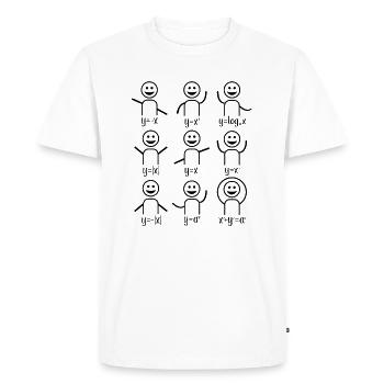Math teacher algebra dance - Men's Premium Organic T-Shirt - white - Front - Nico (187cm)