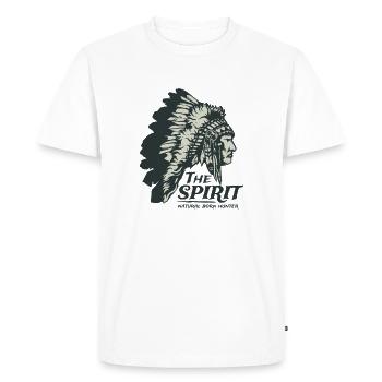 naturel né chasseur L'Esprit - T-shirt Premium bio Homme - blanc - Devant - Nico (187cm)